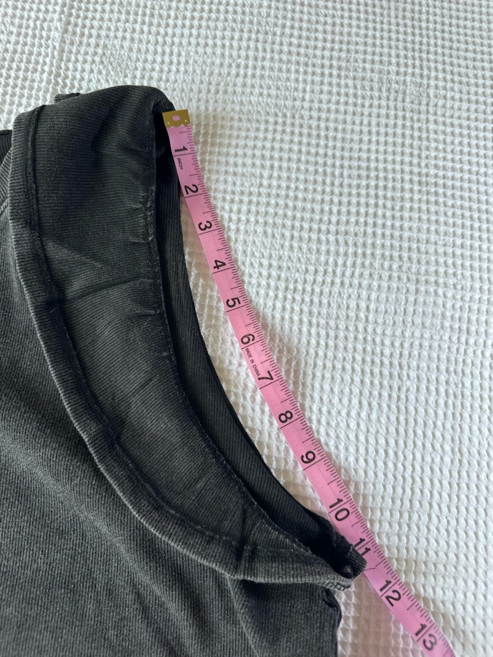 Black Washed Ruffle Sleeve Top - Picture 11 of 12